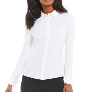 Calvin Klein- Carolinne Mixed Material Shirt